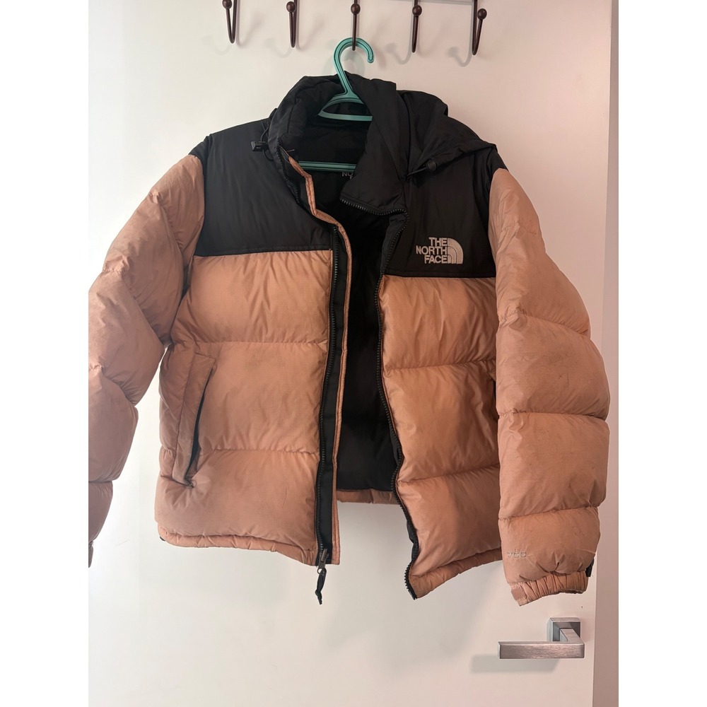 The North Face 1996 Retro Nuptse 700 Down Puffer Jacket Copper Black Mens S